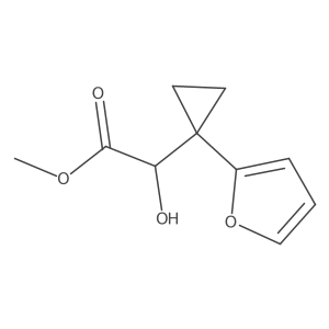 Methyl 2-[1-(furan-2-yl)cyclopropyl]-2-hydroxyacetate Structure