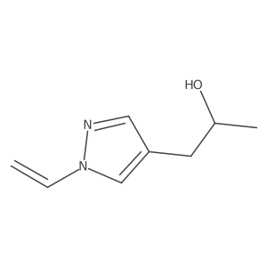 1-(1-ethenyl-1H-pyrazol-4-yl)propan-2-ol结构式