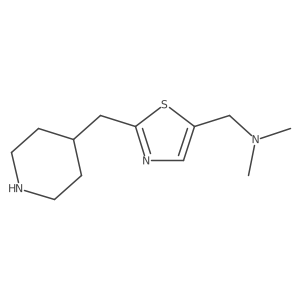 Dimethyl({2-[(piperidin-4-yl)methyl]-1,3-thiazol-5-yl}methyl)amine Structure