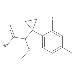 2-[1-(2,4-Difluorophenyl)cyclopropyl]-2-methoxyacetic acid Structure