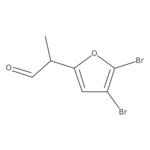 2-(4,5-Dibromofuran-2-yl)propanal Structure
