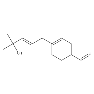 4-(4-Hydroxy-4-methylpent-2-enyl)cyclohex-3-ene-1-carbaldehyde结构式