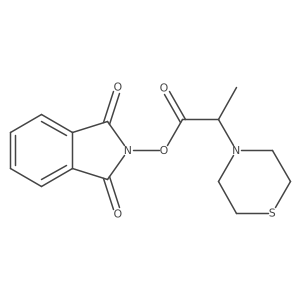 1,3-dioxo-2,3-dihydro-1H-isoindol-2-yl 2-(thiomorpholin-4-yl)propanoate结构式