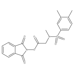 1,3-dioxo-2,3-dihydro-1H-isoindol-2-yl 2-(N-methyl3,4-dimethylbenzenesulfonamido)acetate Structure