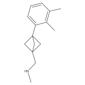 {[3-(2,3-Dimethylphenyl)bicyclo[1.1.1]pentan-1-yl]methyl}(methyl)amine结构式