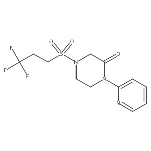 1-(Pyridin-2-yl)-4-(3,3,3-trifluoropropanesulfonyl)piperazin-2-one结构式