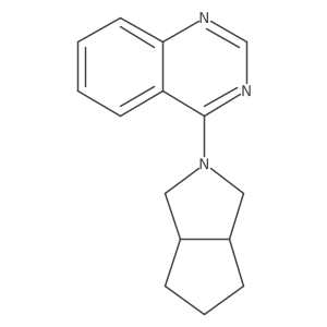 4-{Octahydrocyclopenta[c]pyrrol-2-yl}quinazoline结构式