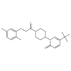 6-Tert-butyl-2-{1-[2-(2,5-dimethylphenoxy)acetyl]piperidin-4-yl}-2,3-dihydropyridazin-3-one Structure