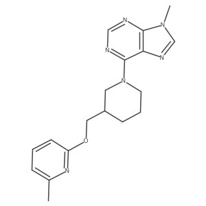 9-methyl-6-(3-{[(6-methylpyridin-2-yl)oxy]methyl}piperidin-1-yl)-9H-purine Structure