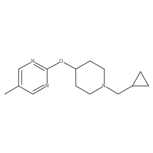 2-{[1-(Cyclopropylmethyl)piperidin-4-yl]oxy}-5-methylpyrimidine结构式