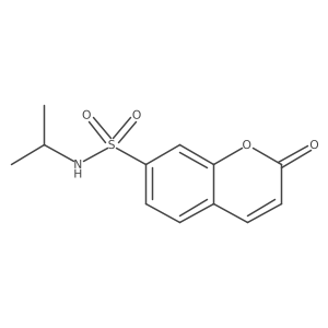 2-oxo-N-(propan-2-yl)-2H-chromene-7-sulfonamide结构式
