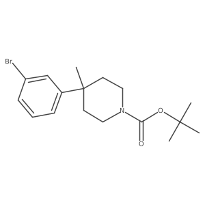 Tert-butyl 4-(3-bromophenyl)-4-methylpiperidine-1-carboxylate Structure