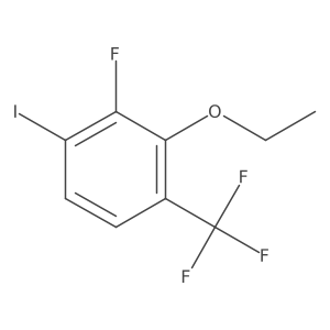 2-Ethoxy-3-fluoro-4-iodo-1-(trifluoromethyl)benzene结构式