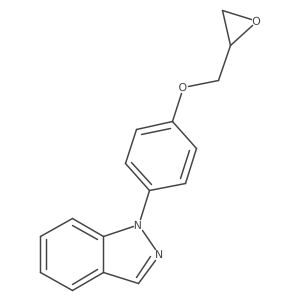 1-[4-(Oxiran-2-ylmethoxy)phenyl]indazole结构式