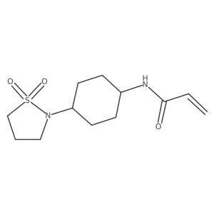 N-[4-(1,1-Dioxo-1,2-thiazolidin-2-yl)cyclohexyl]prop-2-enamide结构式
