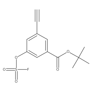Tert-butyl 3-ethynyl-5-[(fluorosulfonyl)oxy]benzoate结构式