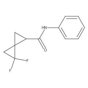 2,2-Difluoro-N-phenylspiro[2.2]pentane-5-carboxamide结构式