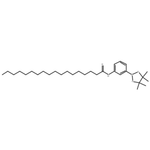 N-[3-(tetramethyl-1,3,2-dioxaborolan-2-yl)phenyl]octadecanamide Structure