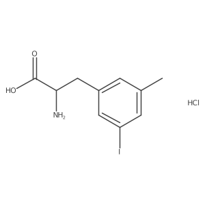 (S)-2-Amino-3-(3-iodo-5-methylphenyl)propanoic acid hydrochloride结构式
