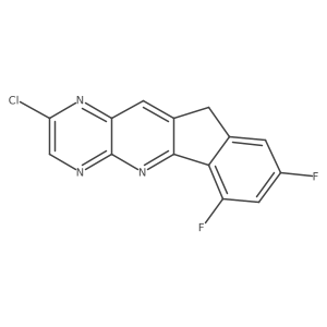2-Chloro-6,8-DiFluoro-10H-indeno[2',1':5,6]pyrido[2,3-b]pyrazine Structure