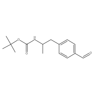 tert-butyl N-[1-(4-formylphenyl)propan-2-yl]carbamate结构式