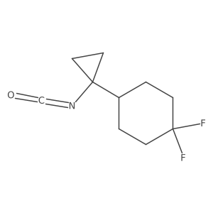 1,1-Difluoro-4-(1-isocyanatocyclopropyl)cyclohexane结构式