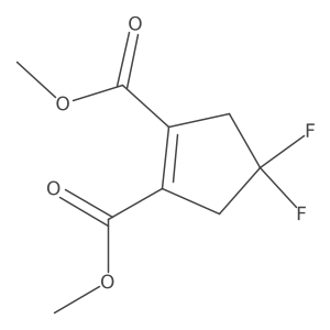 1,2-Dimethyl 4,4-difluorocyclopent-1-ene-1,2-dicarboxylate Structure