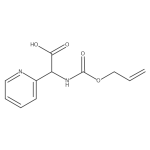 2-{[(Prop-2-en-1-yloxy)carbonyl]amino}-2-(pyridin-2-yl)acetic acid Structure