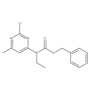 benzyl N-(2-chloro-6-methylpyrimidin-4-yl)-N-ethylcarbamate结构式