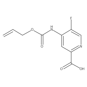 5-Fluoro-4-{[(prop-2-en-1-yloxy)carbonyl]amino}pyridine-2-carboxylic acid Structure