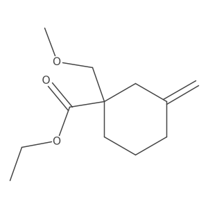 Ethyl 1-(methoxymethyl)-3-methylidenecyclohexane-1-carboxylate结构式