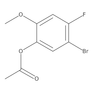 5-Bromo-4-fluoro-2-methoxyphenyl acetate结构式