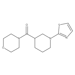 4-[1-(1,3-Thiazol-2-yl)piperidine-3-carbonyl]morpholine Structure