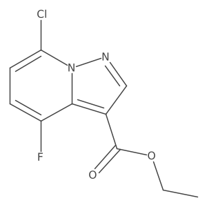 Ethyl 7-chloro-4-fluoropyrazolo[1,5-a]pyridine-3-carboxylate Structure