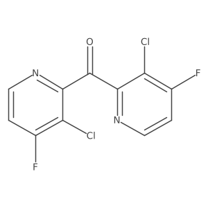 3-Chloro-2-(3-chloro-4-fluoropyridine-2-carbonyl)-4-fluoropyridine结构式
