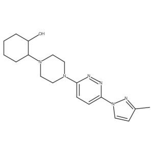 2-{4-[6-(3-methyl-1H-pyrazol-1-yl)pyridazin-3-yl]piperazin-1-yl}cyclohexan-1-ol Structure