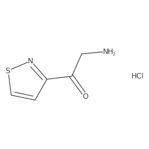 2-Amino-1-(1,2-thiazol-3-yl)ethan-1-one hydrochloride结构式