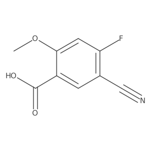 5-Cyano-4-fluoro-2-methoxy-benzoic acid结构式