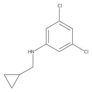 3,5-dichloro-N-(cyclopropylmethyl)aniline Structure