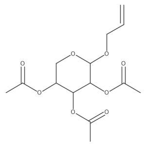 Acetic acid 4,5-diacetoxy-2-allyloxy-tetrahydro-pyran-3-YL ester Structure