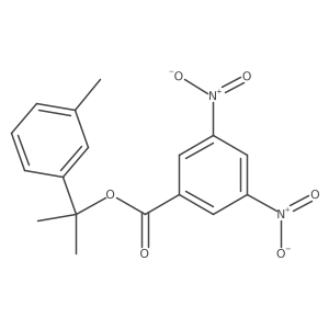 Benzenemethanol, I+/-,I+/-,3-trimethyl-, 1-(3,5-dinitrobenzoate)结构式