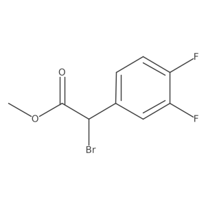 Methyl 2-bromo-2-(3,4-difluorophenyl)acetate结构式