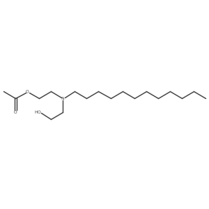 (2-Acetoxyethyl)(2-hydroxyethyl)laurylamine结构式