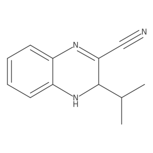 3-Propan-2-yl-3,4-dihydroquinoxaline-2-carbonitrile结构式
