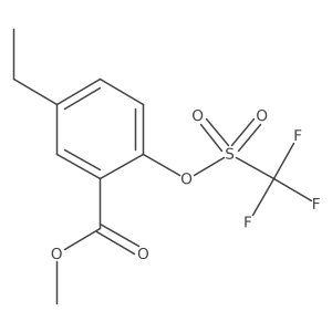 Methyl 5-ethyl-2-{[(trifluoromethyl)sulfonyl]oxy}benzoate Structure