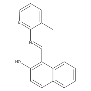 1-{(E)-[(3-methyl-2-pyridinyl)imino]methyl}-2-naphthol结构式