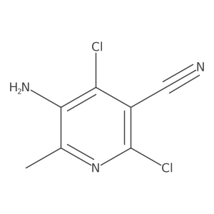 5-Amino-2,4-dichloro-6-methylnicotinonitrile结构式