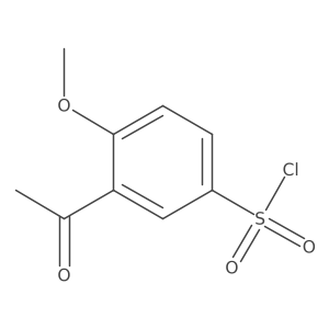3-Acetyl-4-methoxybenzenesulfonyl chloride结构式