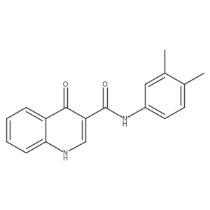 N-(3,4-dimethylphenyl)-4-oxo-1H-quinoline-3-carboxamide结构式