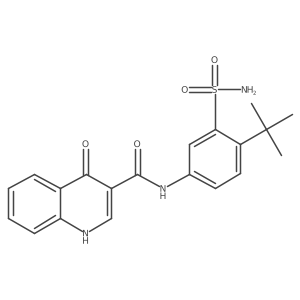 4-Oxo-n-(3-sulfamoyl-4-tert-butyl-phenyl)-1h-quinoline-3-carboxamide Structure